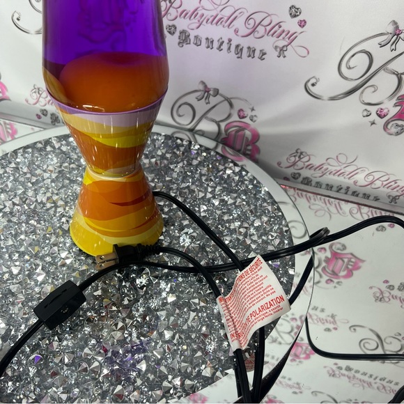 The original lava lamp purple orange camouflage light lamp jelly cool y2k room - Picture 5 of 7